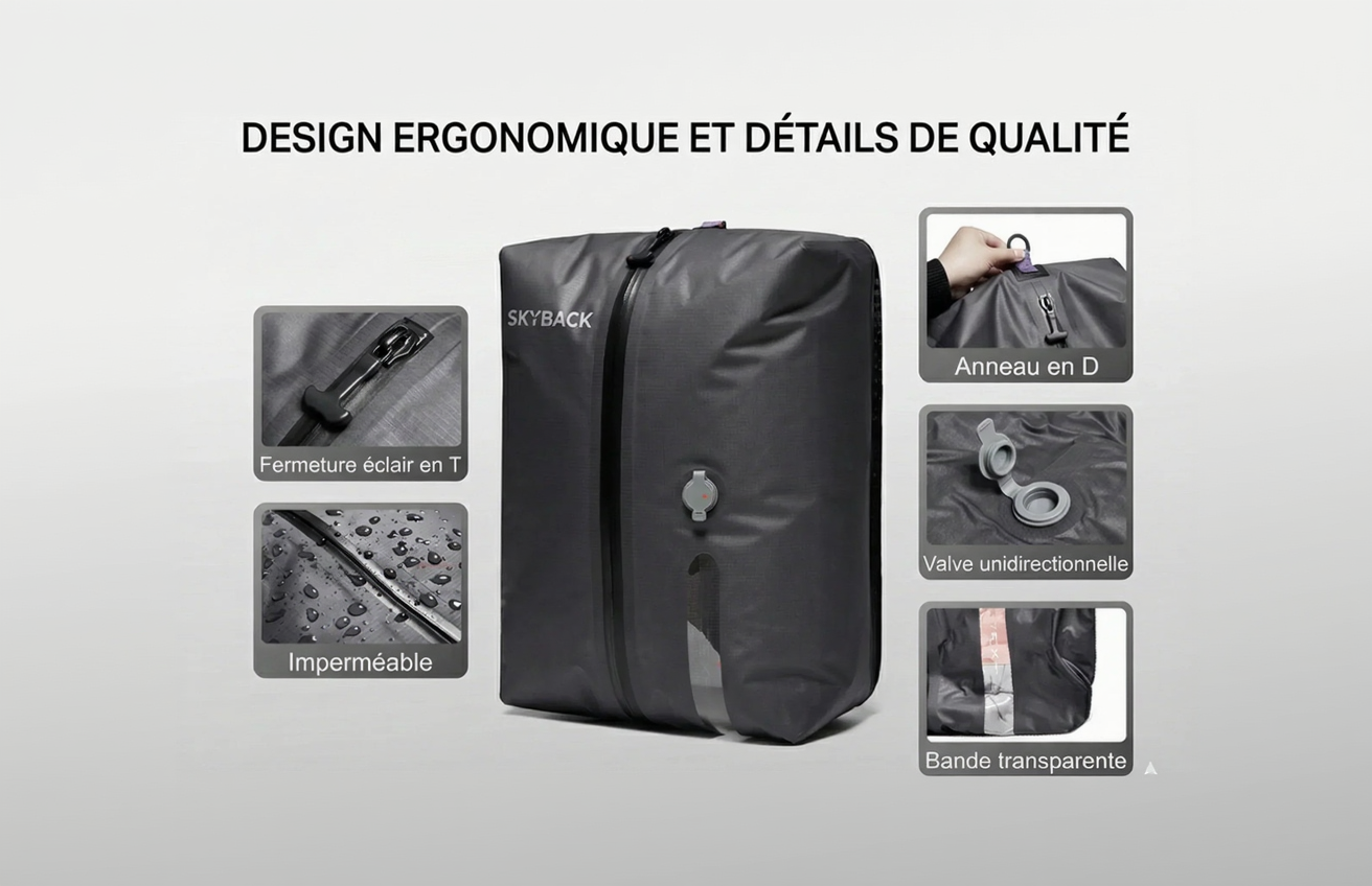 Vakuumkompressions-Reisetasche (3er-Set)