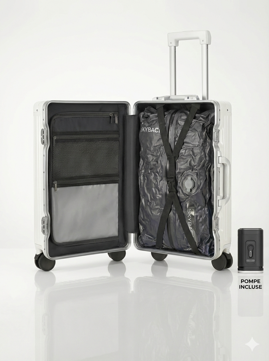 Pack Valise coréenne + sac compression sous vide